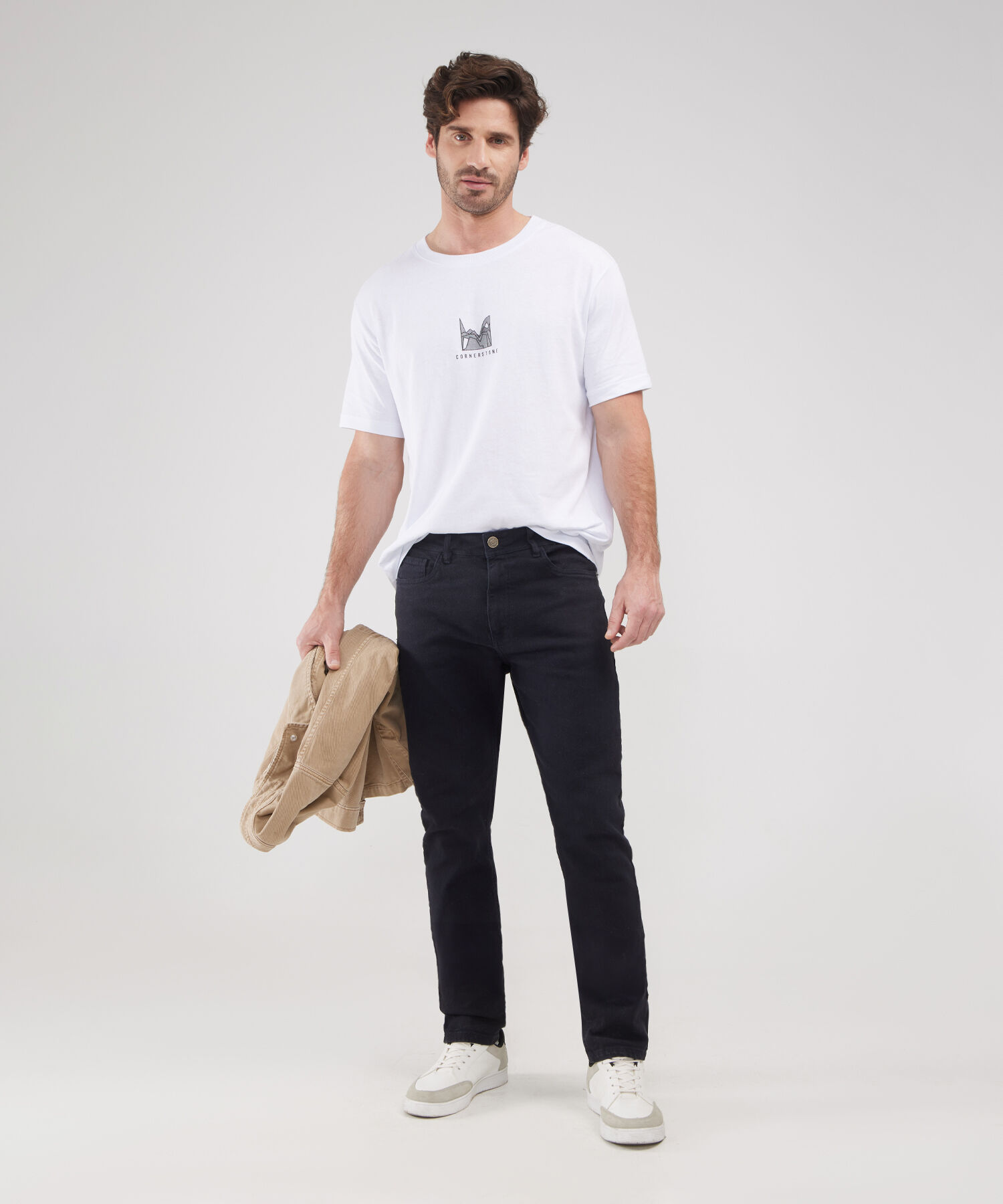 Jeans Slim Tono Azul Oscuro