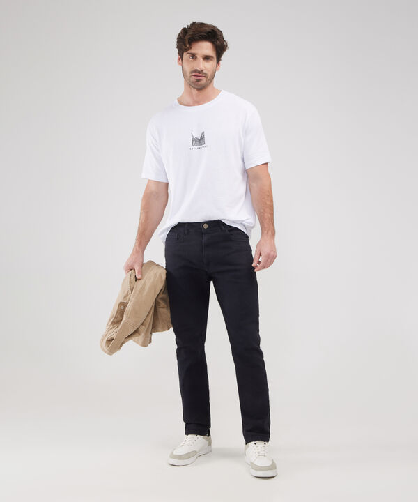 Jeans Slim Tono Azul Oscuro image number null
