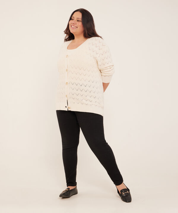 Saco Con Textura Y Botones