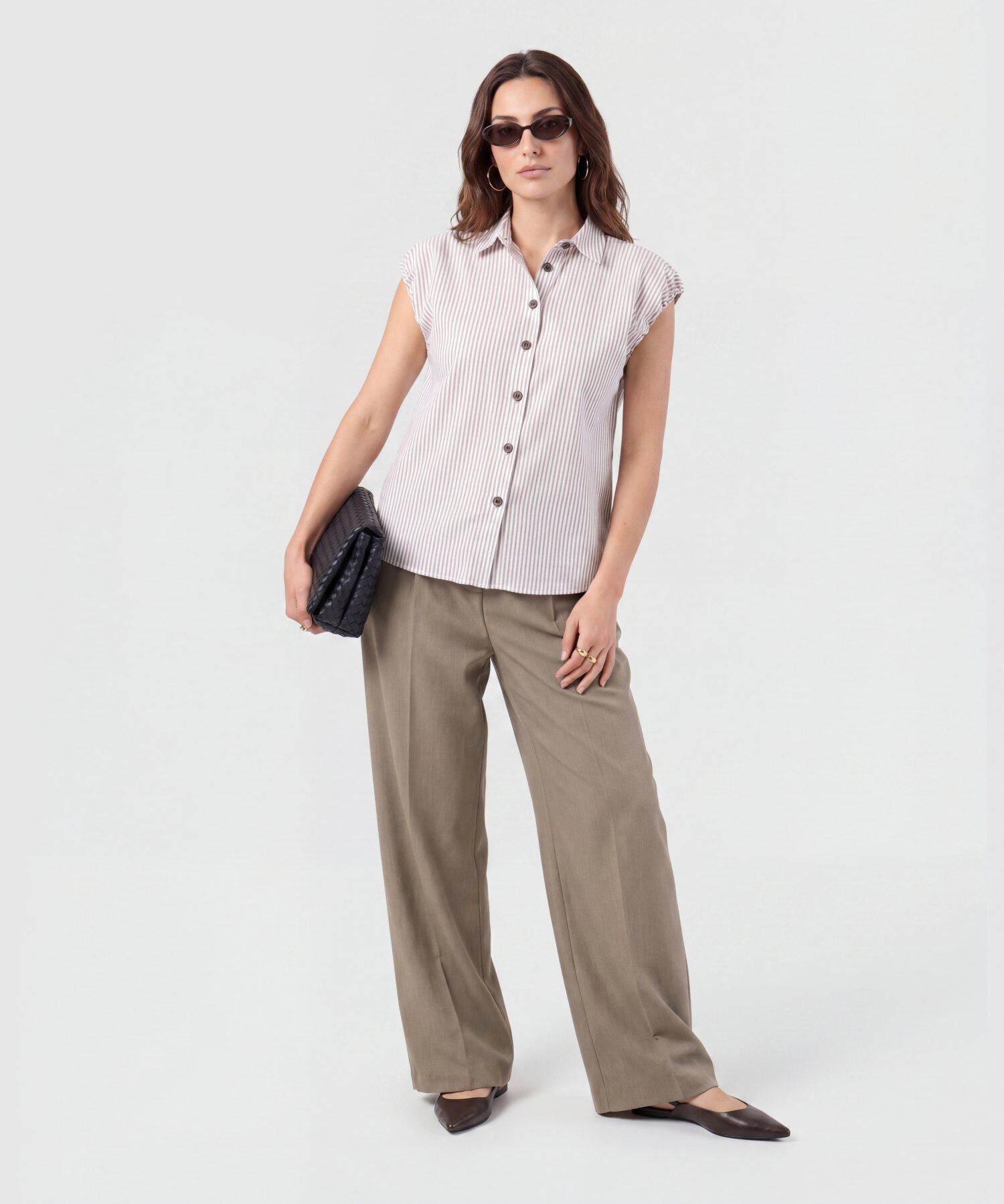 Camisa Sisa Manga Bombacha Mujer