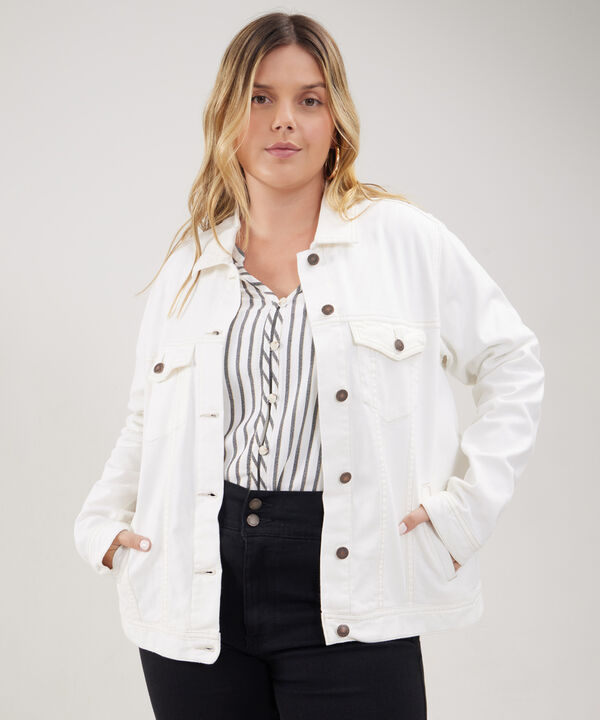 Chaqueta Clásica Tono Off Whitte image number null