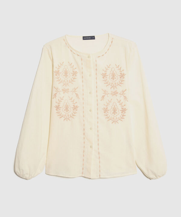 Blusa Bordado Botánico