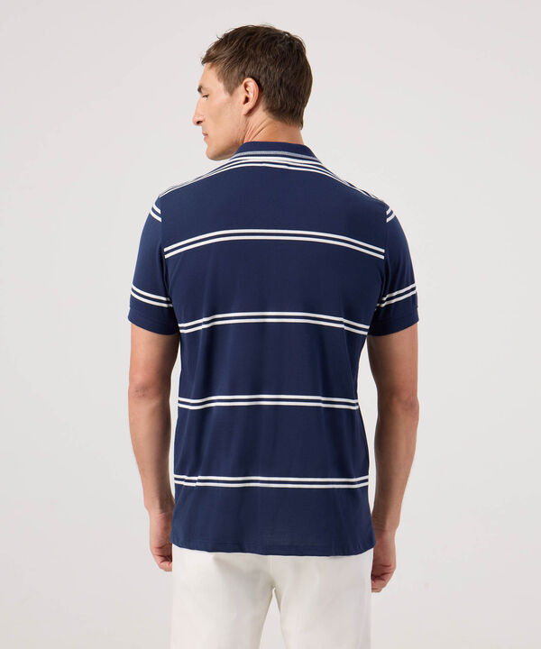 Polo Cuello Tejido A Rayas