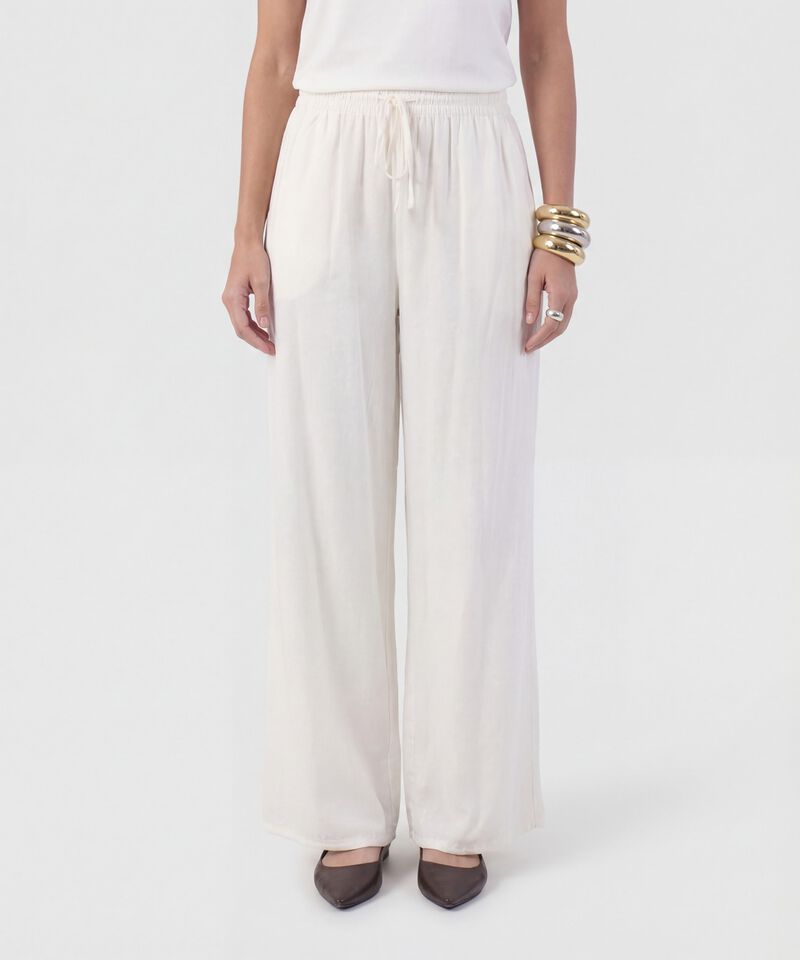 Pantal&oacute;n Fluido Con Pretina El&aacute;stica Para Mujer