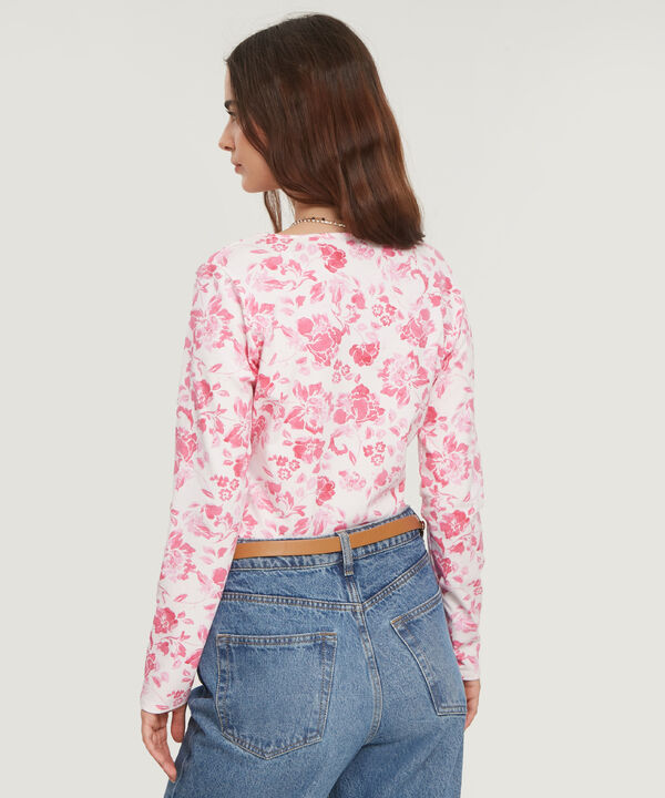 Camiseta Manga Larga Con Drapeado En Costado
