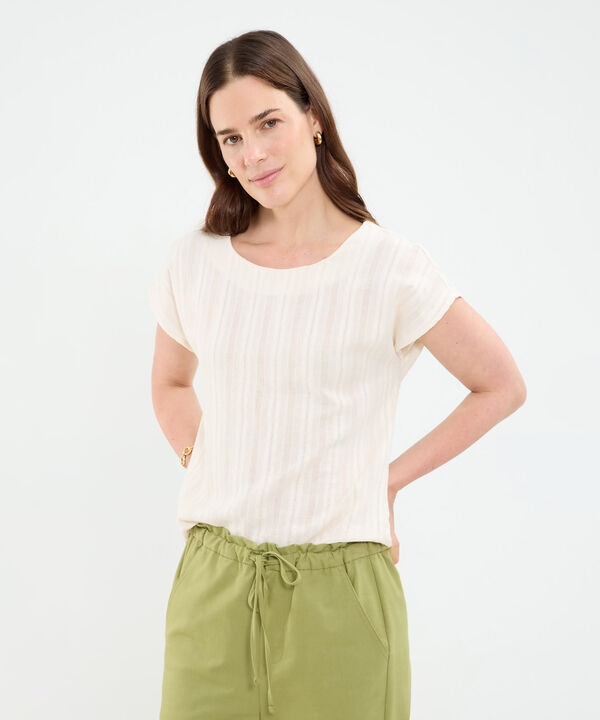 Blusa manga corta para mujer image number null