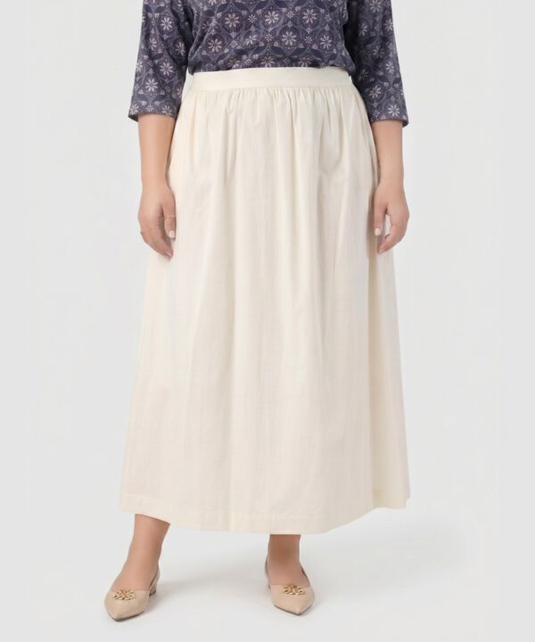 Falda Larga De Cintura Alta Para Mujer Curvy image number null