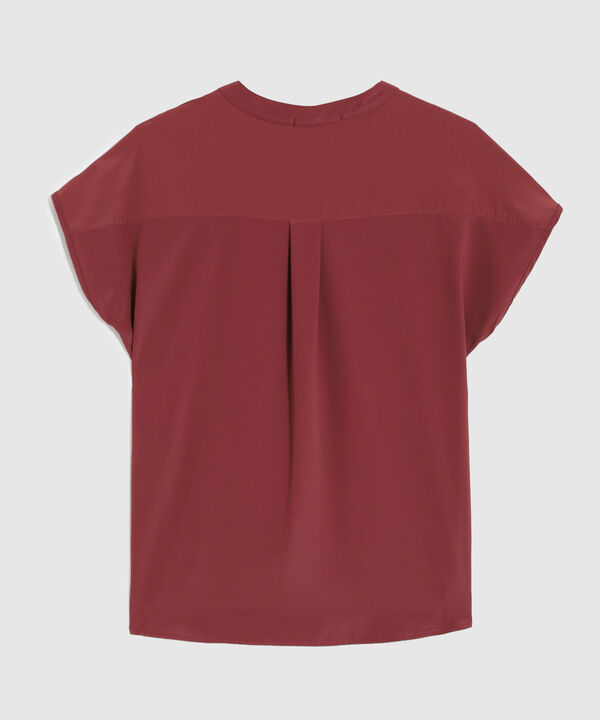 Blusa Unicolor Con Botones A Tono image number null