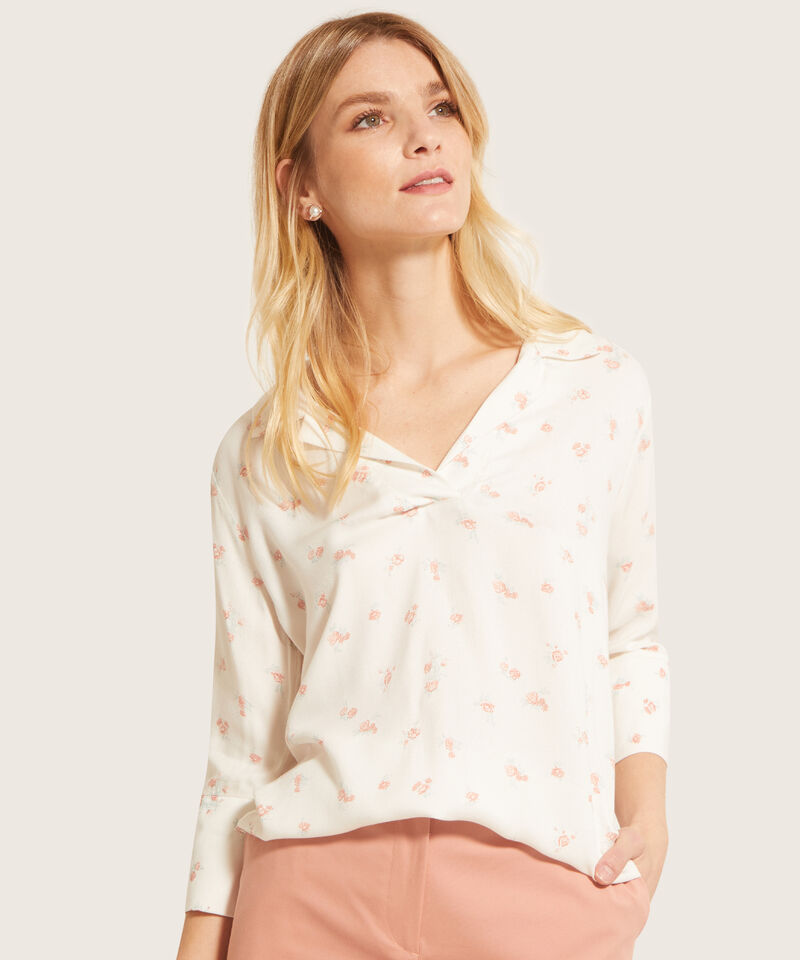 Camisa Manga 3/4 Corporativa Estampada