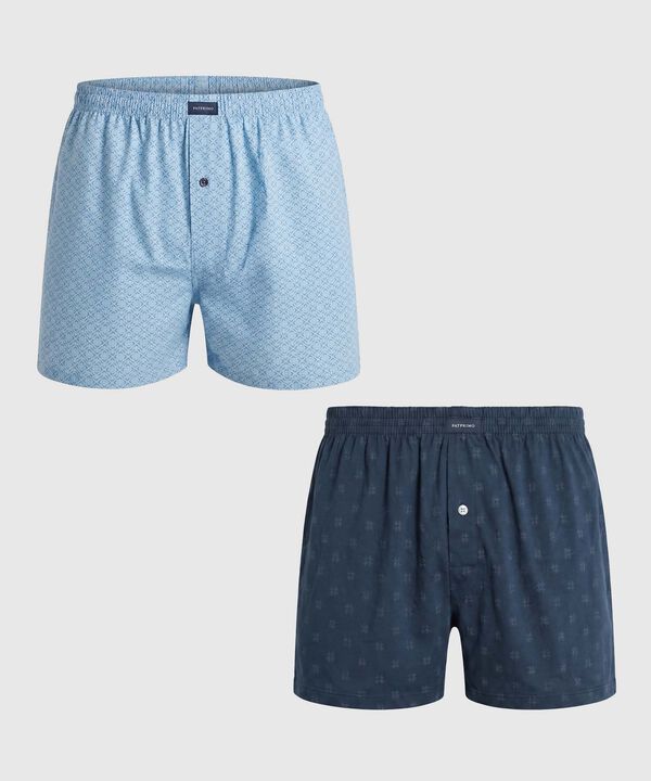 Pack X2 B&oacute;xers Sueltos Estampados Para Hombre image number null