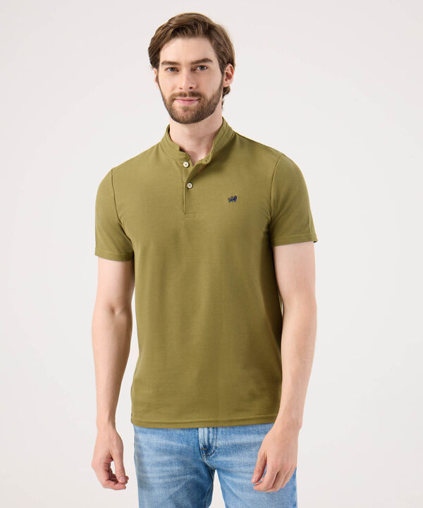 Polo Unicolor Con Bordado image number null