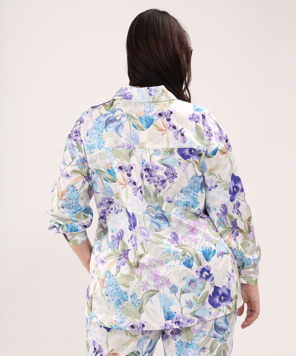 Camisa Estampada Satinada