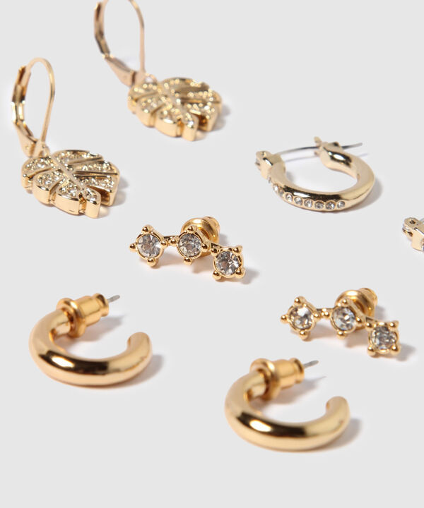 Aretes Set X 4 Pares De Aretes Ref. Kf232-0437