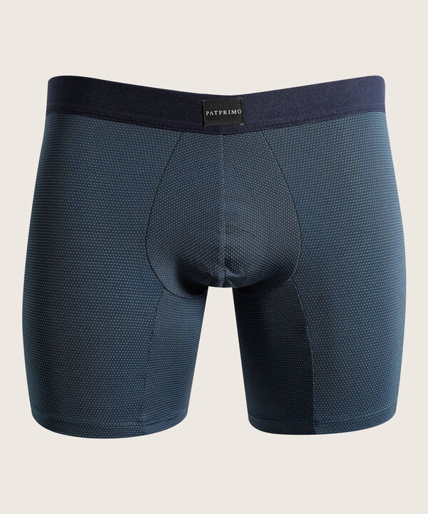 Boxer Pack X5 Medio Microfibra Unicolor Con Textura