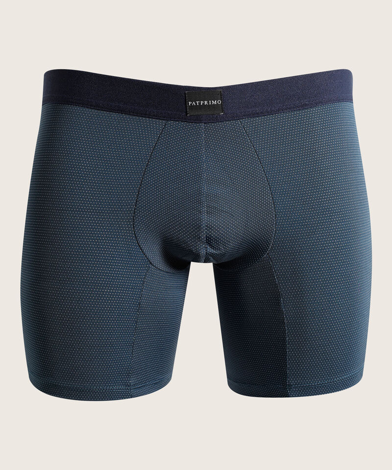 Boxer Pack X5 Medio Microfibra Unicolor Con Textura