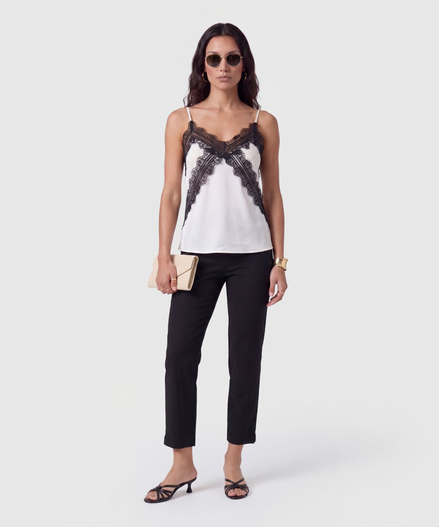 Blusa Lencera Con Encaje Para Mujer