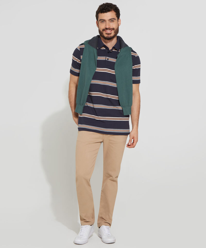 Polo Prete&ntilde;ida, Cuello Duro Con Bolsillo Y Silueta Regular Fit