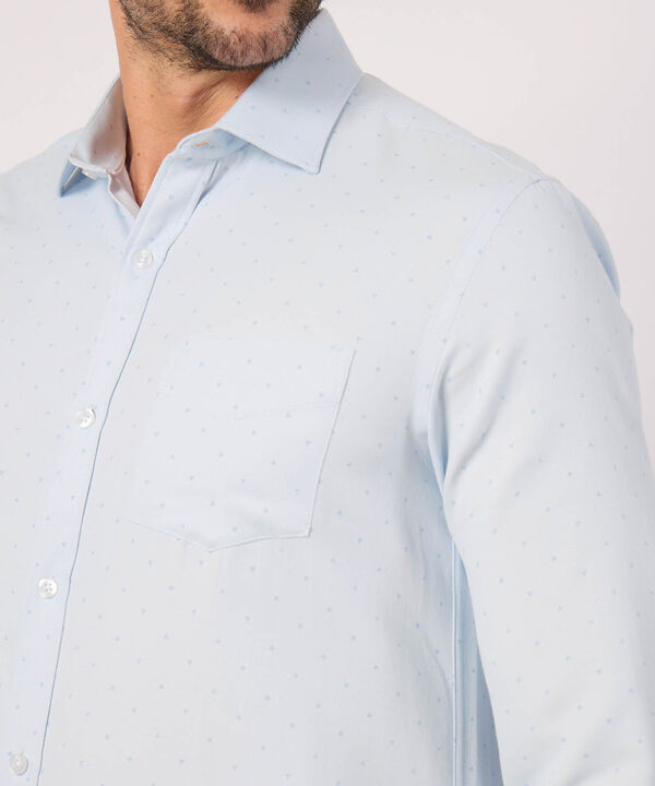 Camisa Estampada Con Bolsillo  image number null