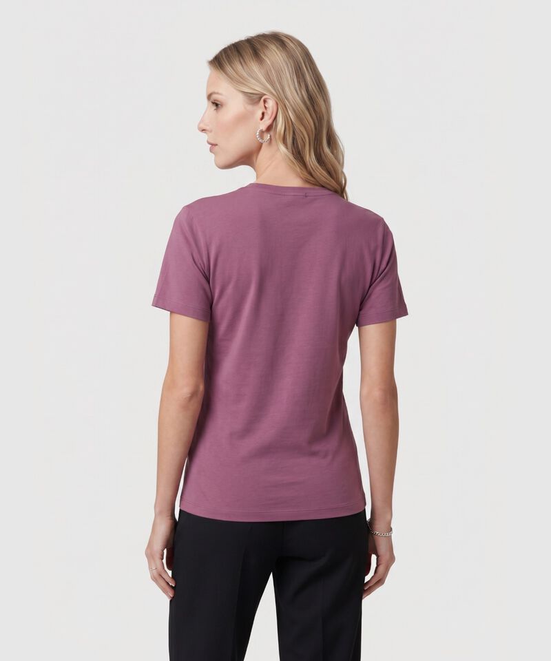 Camiseta Con Flor En Relieve Para Mujer