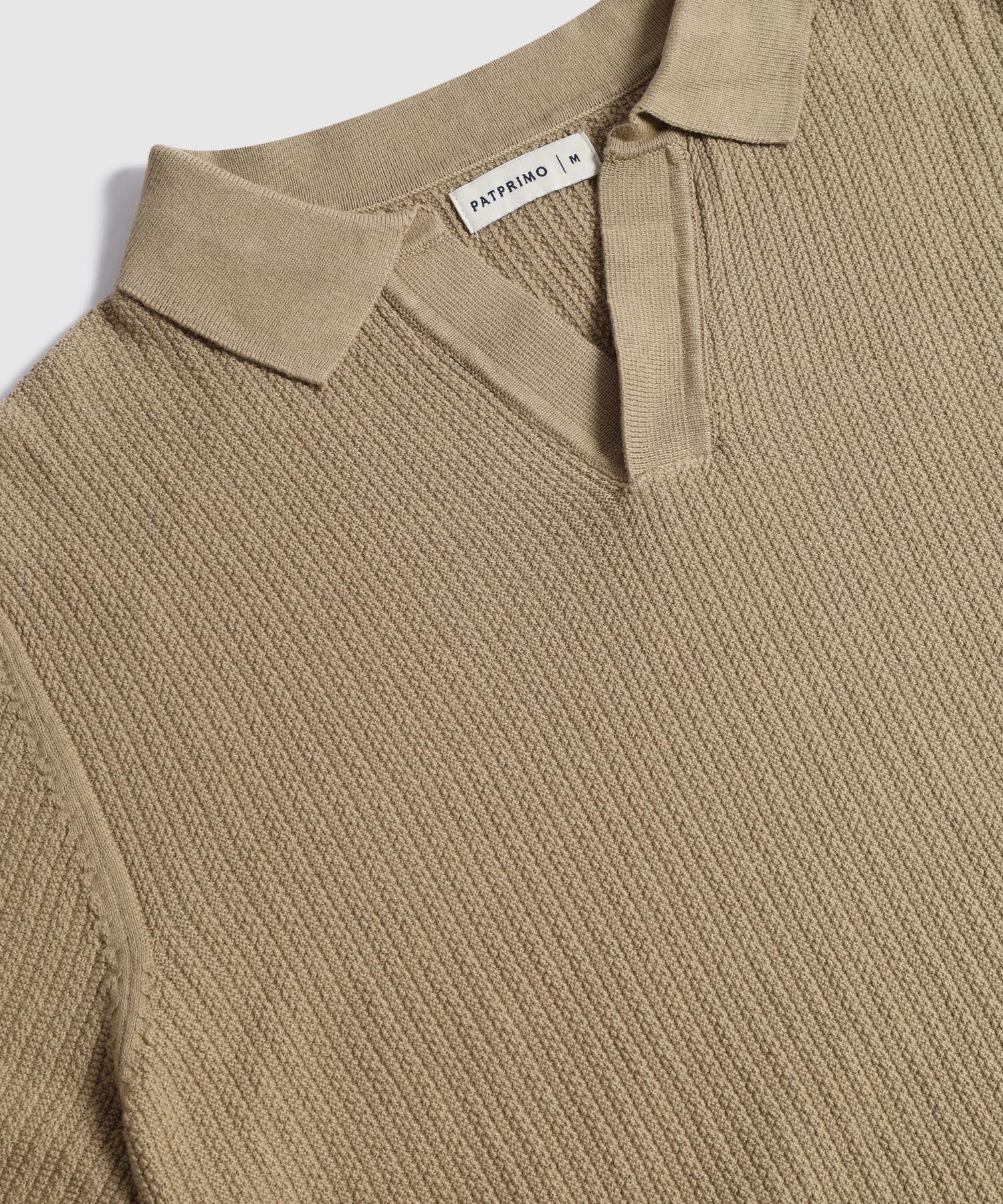 Polo Con Textura Unicolor 