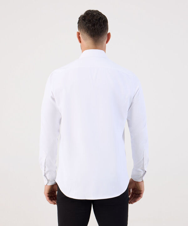 Camisa Unicolor Manga Larga Hombre
