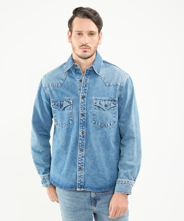 Sobrecamisa en Denim image number null