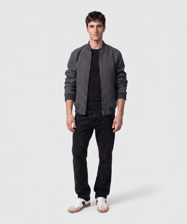 Camiseta Texturizada Manga Corta Para Hombre