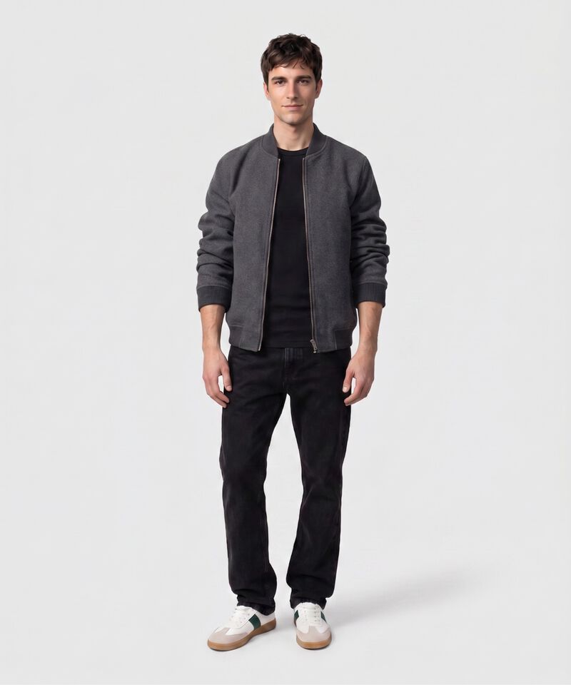 Camiseta Texturizada Manga Corta Para Hombre