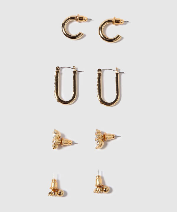 Aretes Set X 4 Pares De Aretes Ref. Kf232-0440 image number null