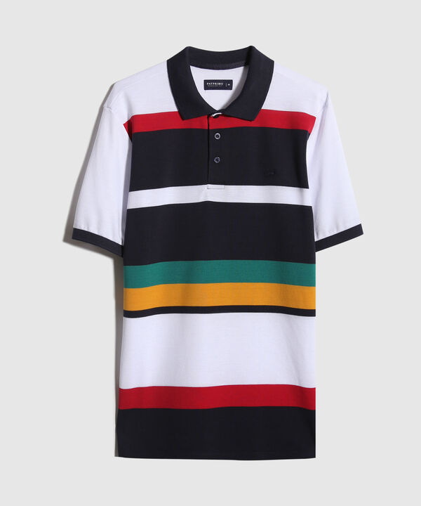 Polo Preteñida, Cuello Y Puños Tejidos