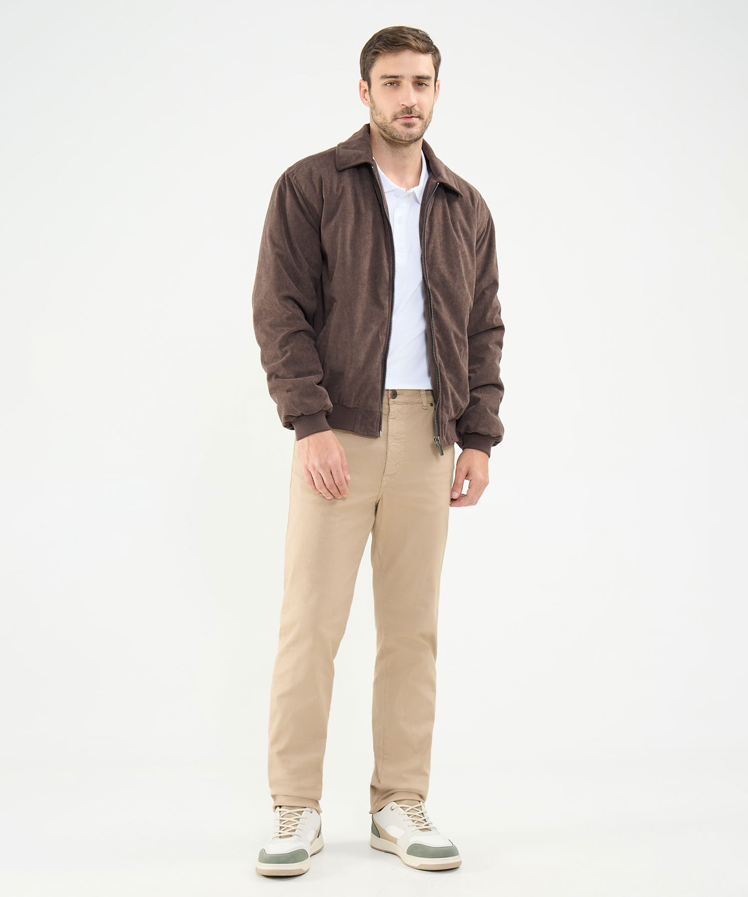 Chaqueta De Pana Acolchada