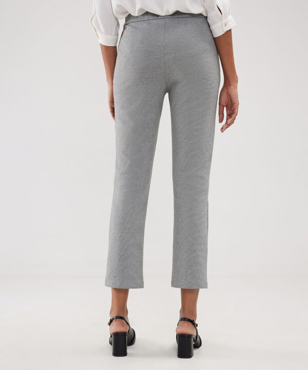 Leggins Unicolor Con Cierre Botón