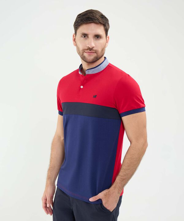 Polo Cuello Mao en Bloques image number null