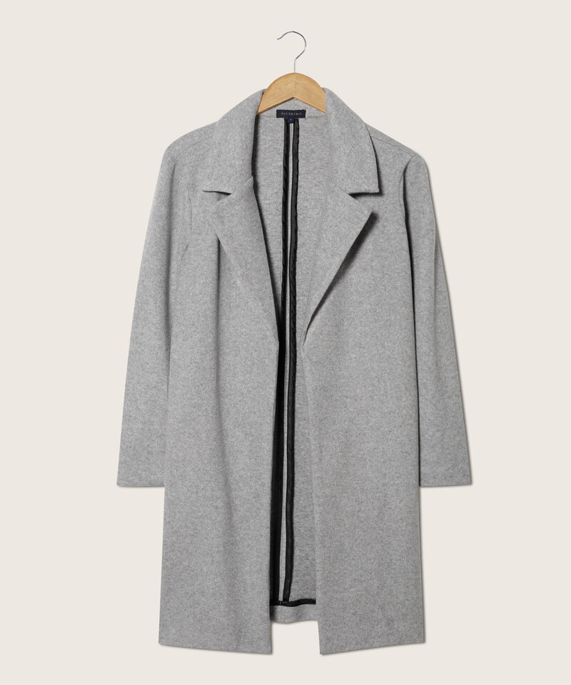 Chaqueta Tipo Abrigo Manga Larga Unicolor