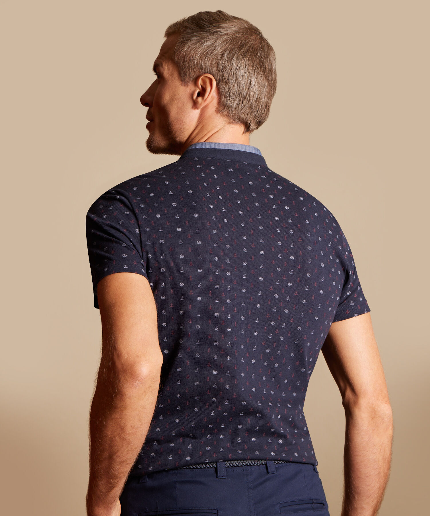 Polo Estampado Cuello Neru