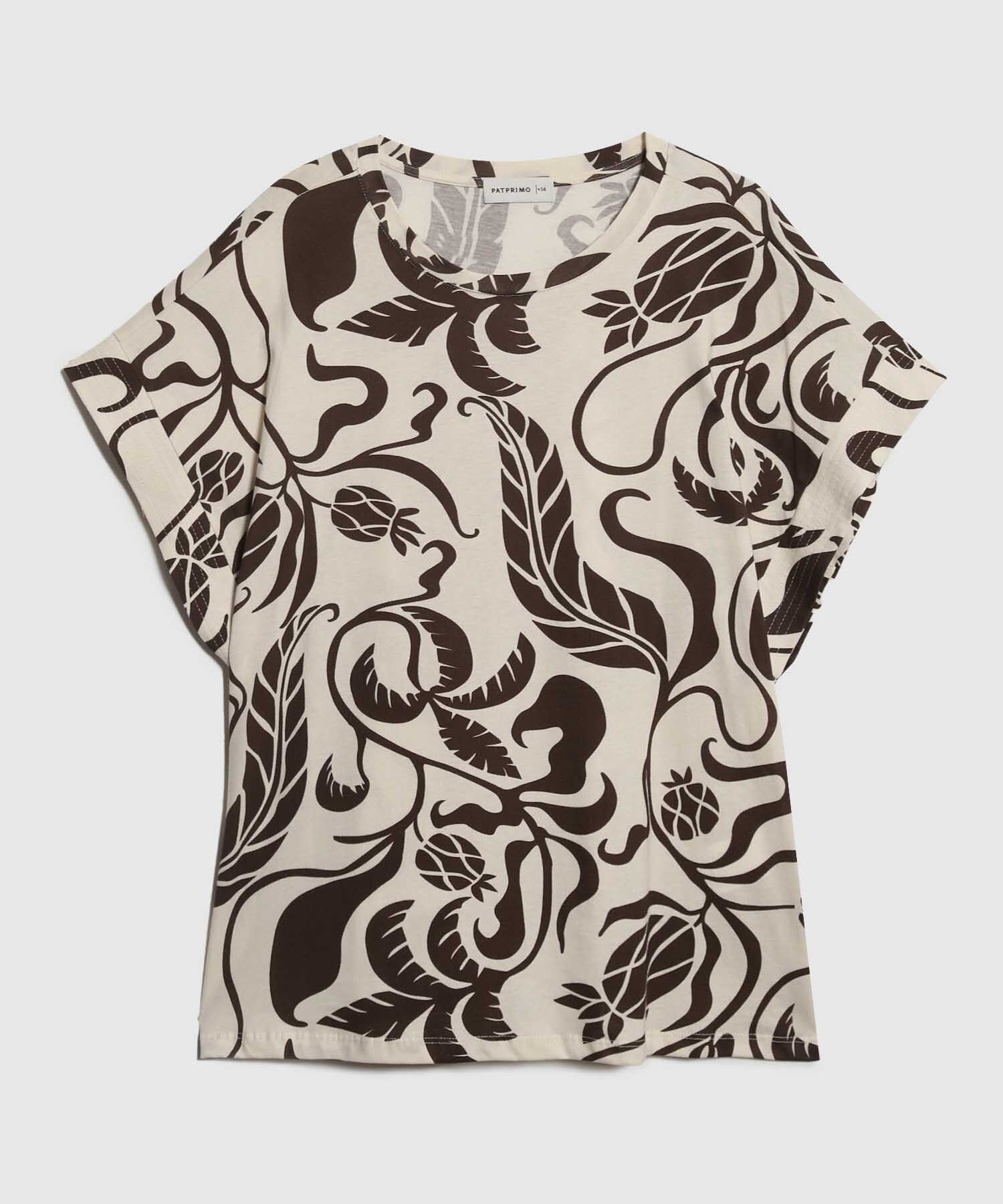 Camiseta Estampado Botánico