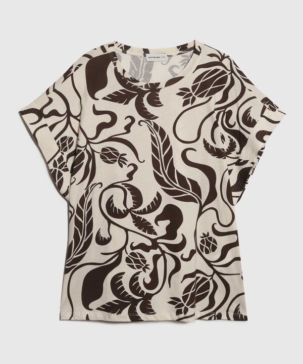 Camiseta Estampado Botánico