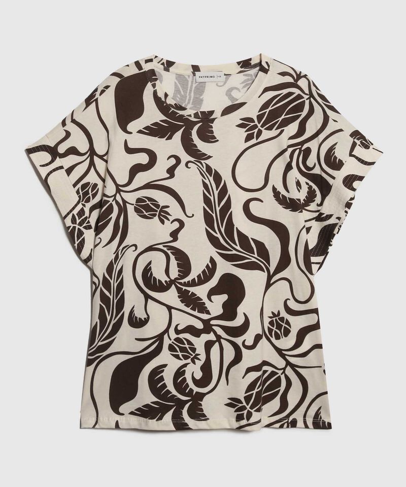 Camiseta Estampado Botánico