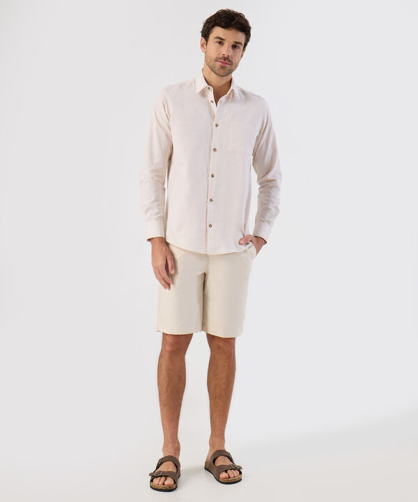 Camisa De Textura Natural Para Hombre image number null
