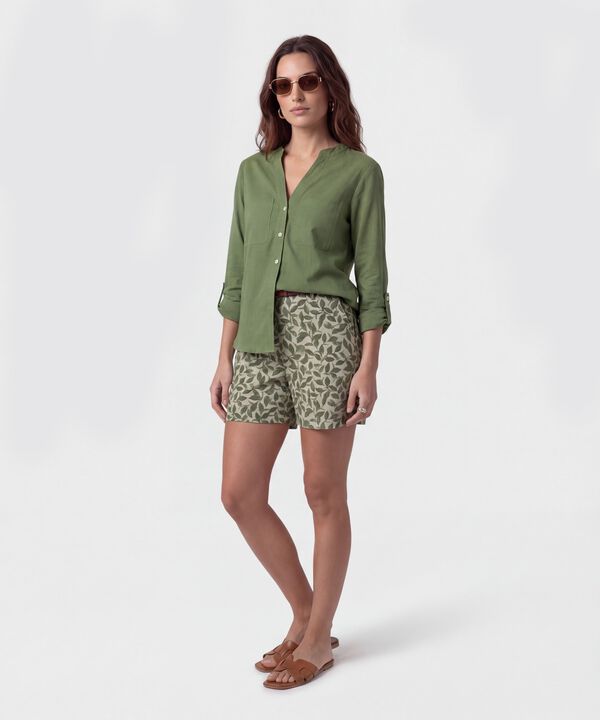 Bermuda De Corte Estructurado Para Mujer