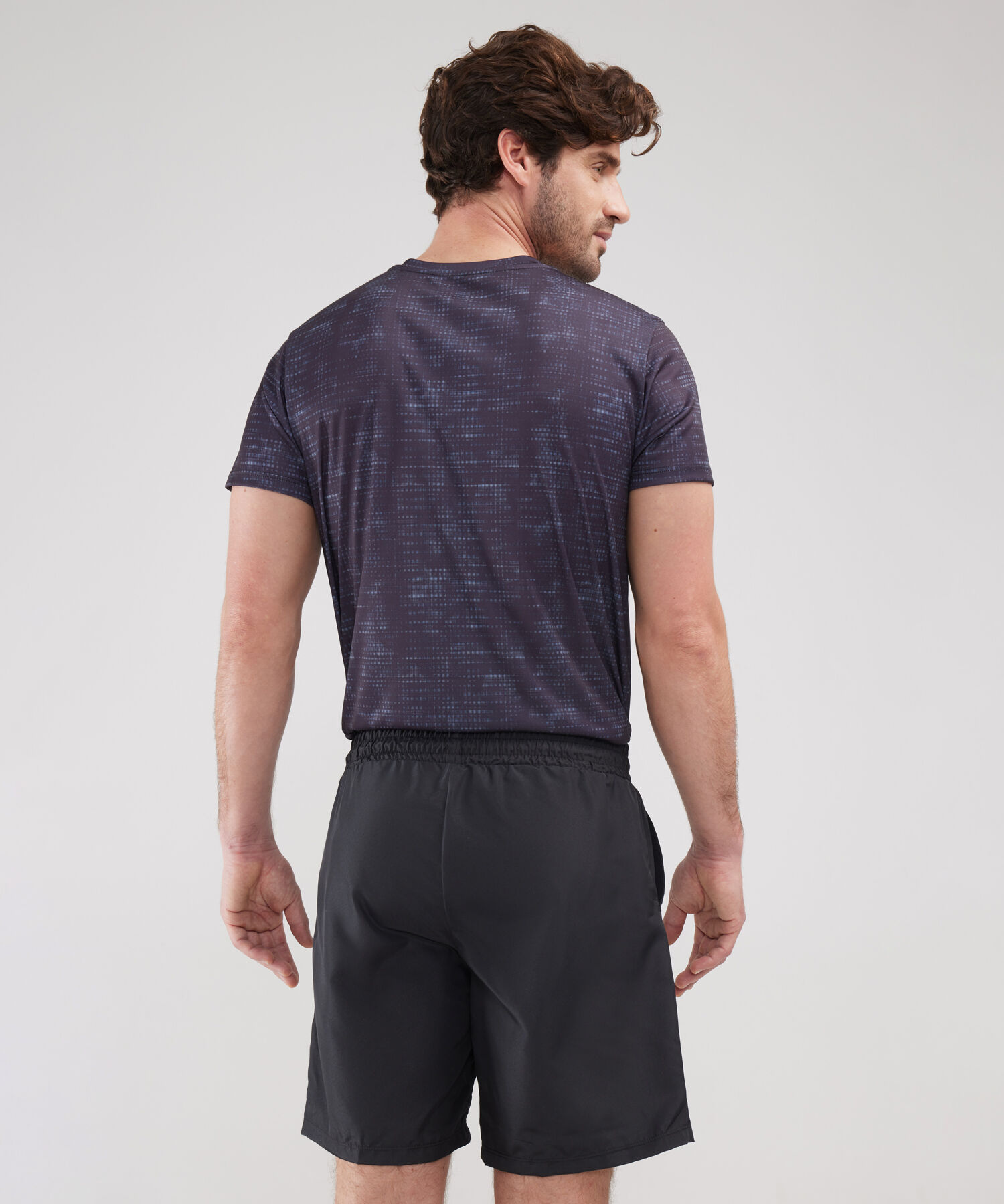 Bermuda Plana Con Boxer Interno Unicolor