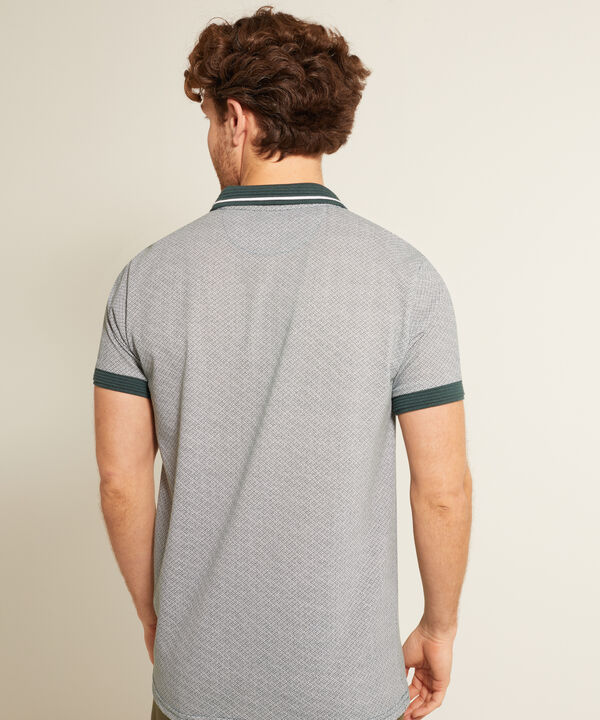 Polo Cuello Tejido Estampada