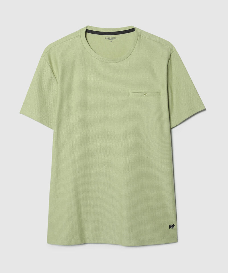 Camiseta Manga Corta Con Bolsillo
