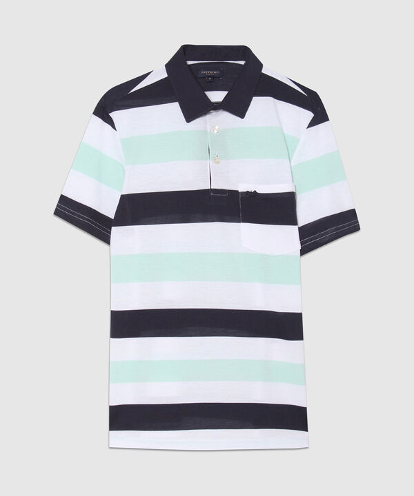 Polo  Cuello Duro, Con Bolsillo Y Silueta Slim Fit, Campiello