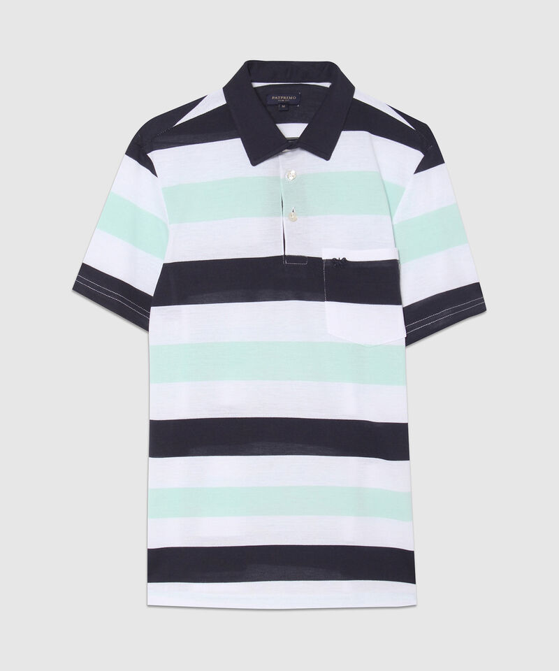 Polo  Cuello Duro, Con Bolsillo Y Silueta Slim Fit, Campiello
