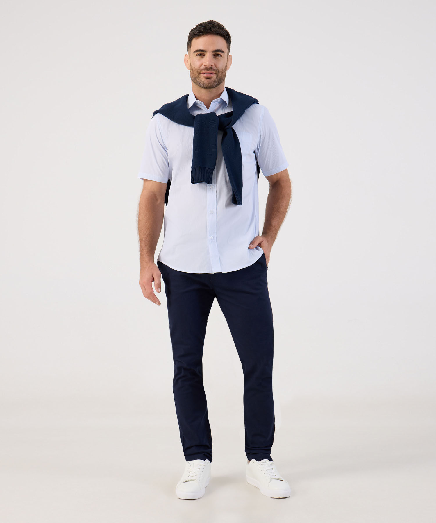 Camisa de Manga Corta Regular Fit Para Hombre