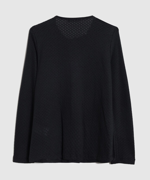 Saco Cárdigan Mujer Cuello Redondo Botones image number null