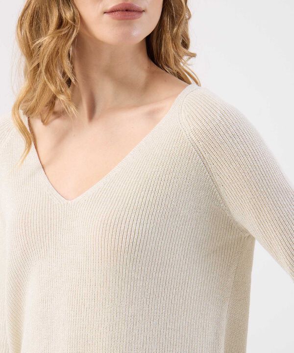 Saco Fino Tejido Cuello V Elegante Para Mujer image number null