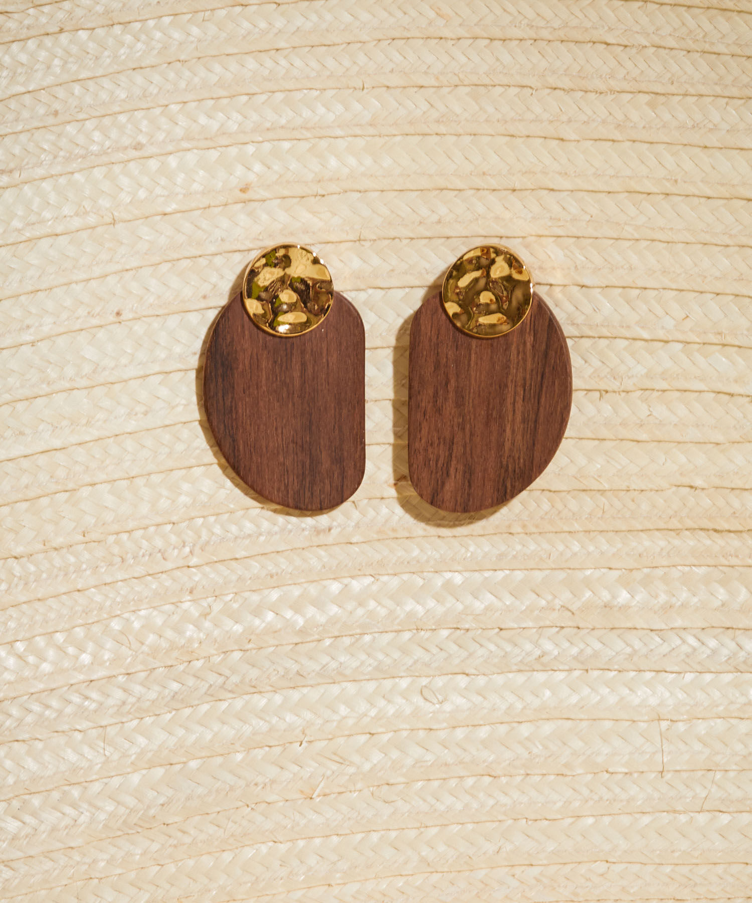 Topos En Madera Y Baño Oro 24K