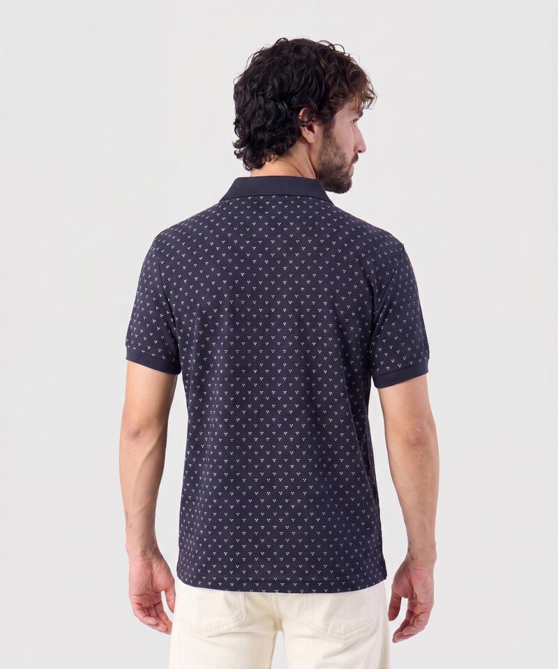 Polo Estampada Con Bolsillo 